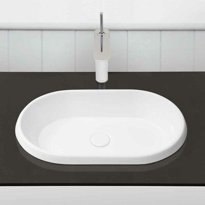 Ronbow Ovi Ceramic Oval Drop-In Bathroom Sink Undermount Sink Bathroom, Contemporary Sink, Console Bathroom Sink, Pedestal Bathroom Sink, Bathroom Ceramic, Wall Mounted Bathroom Sinks, Drop In Bathroom Sinks, Wall Mount Sinks, Console Sinks