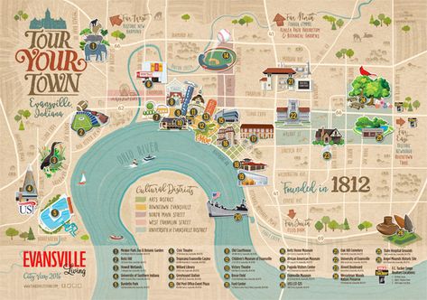 Town Map Illustration, Unity Tutorials, Local Map, Map Illustration, Town Map, Design And Illustration, Game Illustration, Parks N Rec, Travel Illustration