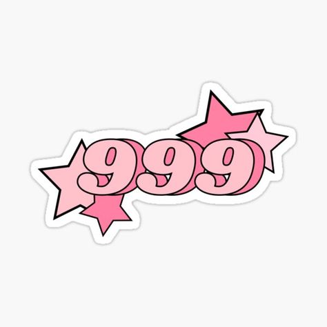 "999|Angel number " Sticker by Lavannya | Redbubble Angel Number Sticker, 999 Angel Number, 333 Angel Number, Y2k Stickers, Pretty Wallpaper Ipad, Rick And Morty Poster, Carpet Ideas, Sticker Ideas, Number Stickers