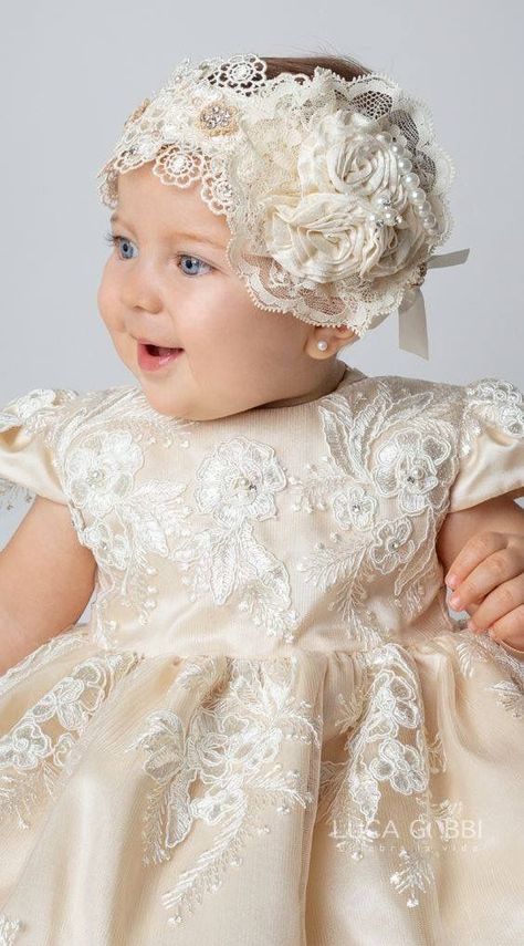 Pola Topi, Baby Baptism Dress, Baptism Dress Baby Girl, Blessing Dress, Girl Dress Patterns, Baby Baptism, Girl Christening