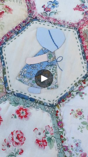 Sunbonnet Sue Patterns Free Appliques, Sunbonnet Sue Patterns Free, Sunbonnet Sue Quilts, Emma Jones, Sunbonnet Sue, Needle Case, Patchwork Quilting, Baby Quilt, Quilt Ideas