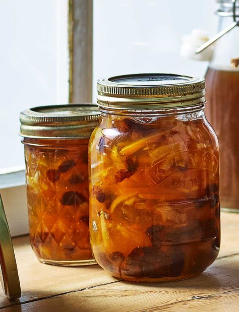 Rum and raisin marmalade recipe | Sainsbury`s Magazine Rum And Raisin, Orange Recipe, Marmalade Jam, Raisin Recipes, Marmalade Recipe, Rum Raisin, Cooking Advice, Jam And Jelly, Keeping Room