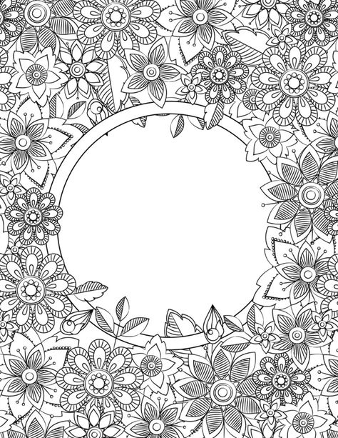 Take time for yourself or as a creative activity to enjoy with your children with beautiful free printable mindfulness colouring pages for adults and kids. These free colouring pages are perfect for being in the moment and disconnecting from your busy day for a while. Reduce stress with free coloring in pages for all ages to enjoy. Border Coloring Pages, School Binder Covers, Binder Covers Printable, Mindfulness Colouring, A Coloring Page, Egg Design, School Binder, Binder Cover, Easter Garland