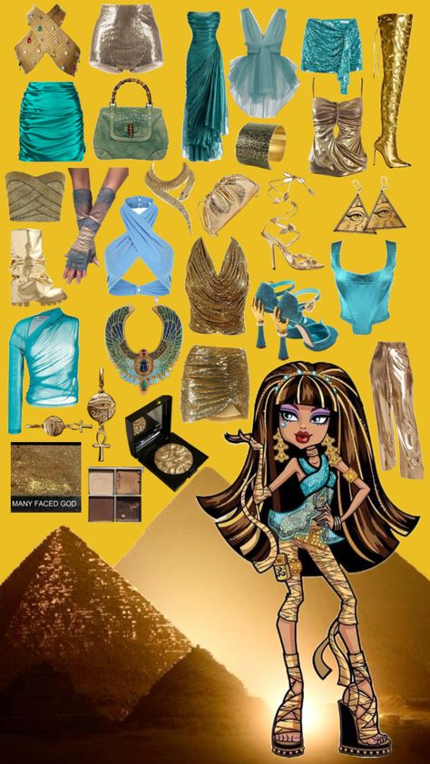 Cleo de Nile #monsterhigh Walmart Costumes, Monster High Halloween Costumes, Monster High Halloween, Monster High Cosplay, Monster High Costume, Halloween Ball, Pretty Halloween Costumes, Halloween Mummy, Halloween Costume Outfits