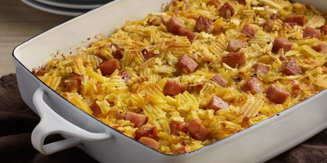 Hashbrown Bake, Spam Recipes, Hashbrown Casserole Recipe, Tater Tot Recipes, Hormel Recipes, Hashbrown Casserole, Brunch Casserole, Tot Casserole, Tater Tot Casserole