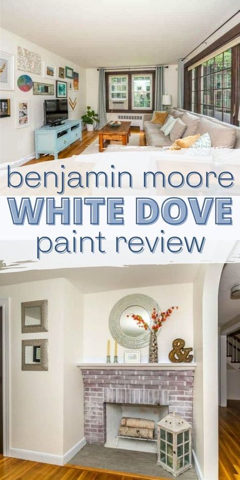 Discover the Best Complementary Colors for Benjamin Moore White Dove | Expert Guide - HOME CABINET EXPERT White Dove Accent Colors, White Dove Whole House, Dove White Bedroom, White Dove Living Room Walls, White Dove Bedroom Walls, White Dove Interior Walls, White Dove Living Room, Benjamin Moore White Dove Walls, Bm White Dove Walls