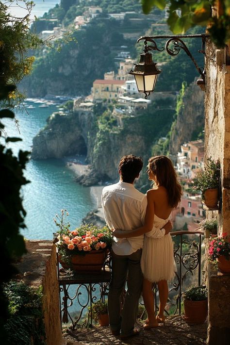 Discover the beauty of the Amalfi Coast with your partner. Stay in a cliffside hotel, dine by the sea, and explore the charming coastal towns together. 🌊🍋🏨 Amalfi Coast Italy, Romantic Getaway, The Amalfi Coast, Coastal Towns, Romantic Getaways, Travel Couple, Amalfi Coast, By The Sea, Amalfi