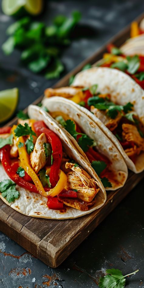 Chicken Fajita Tacos [35 Minutes] – Chasety Chicken Fajita Tacos, Fajita Tacos, Fajita Spices, Sauteed Peppers And Onions, Fresh Tortillas, Athlete Nutrition, Decadent Food, Chicken Fajita, Chicken Strips