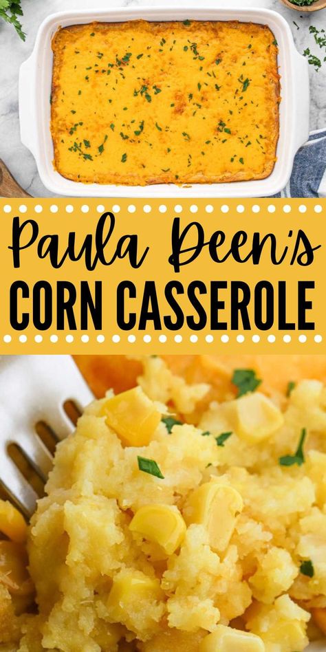 Paula Deen's Corn Casserole - Eating on a Dime Iowa Corn Casserole, Paula Dean Thanksgiving, Paula Deen Dressing, Corn Pudding Recipe Jiffy Paula Deen, Paula Deans Corn Casserole Jiffy, Paula Dean Corn Casseroles, Paula Deen Corn Casserole, Famous Daves Cornbread, Country Cornbread