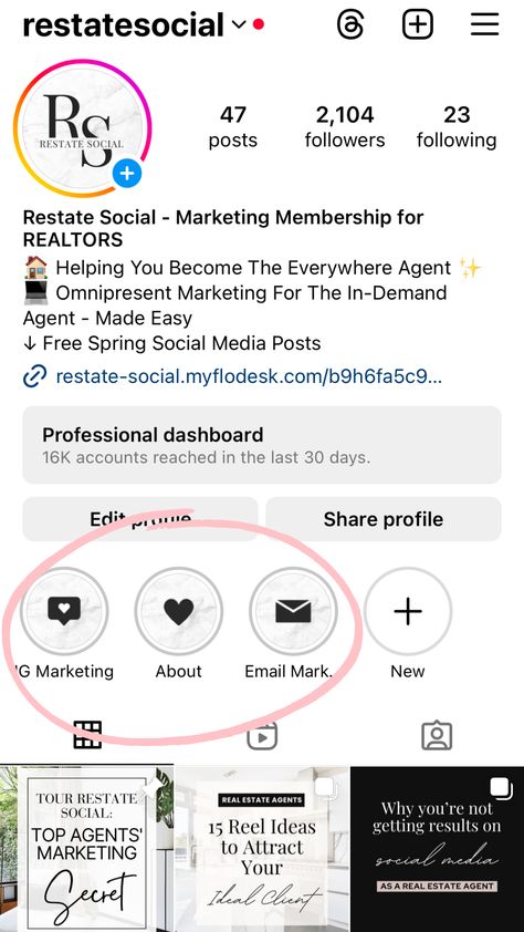 Real Estate Instagram Highlight Covers | Instagram Highlights For Realtors - Restate Social Real Estate Instagram Highlight Covers, Spring Social, Real Estate Instagram, Highlight Covers Instagram, Instagram Engagement, Instagram Highlight Covers, Ideal Client, Instagram Highlights, Instagram Bio