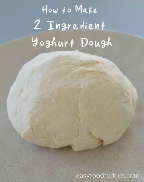 This 2 ingredient yoghurt dough couldn't be easier to make! It's the perfect base for pizzas, scrolls and more and both regular and Thermomix instructions are included. Easy Food For Kids, Gluten Free Pastry Dough, Recipe With Yogurt, Pizza Pastry, Gluten Free Pastry, Food For Kids, Kids Lunch Recipes, Best Bread Recipe, Whole Food Diet