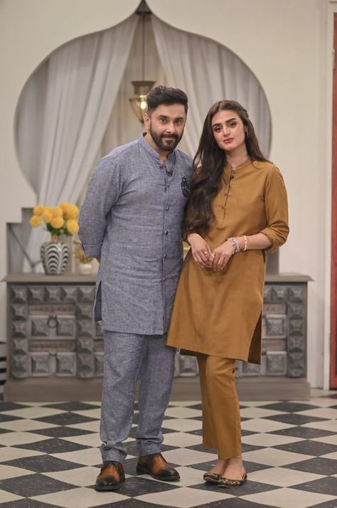 Hira Mani, Couples Outfits, Bad Attitude Quotes, Frock Fashion, Couple Goal, Atif Aslam, Pakistani Celebrities, Clothes Girl