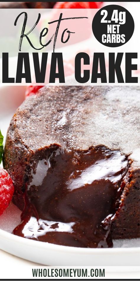 Low Carb Keto Lava Mug Cake Recipe (Chocolate Hazelnut) Microwave Lava Cake, Choc Lava Cake, Keto Lava Cake, Lava Mug Cake, Recipe With Almond Flour, Cake Recipe Chocolate, Lava Cake Recipe, Molten Lava Cake, Chocolate Lava Cake Recipe