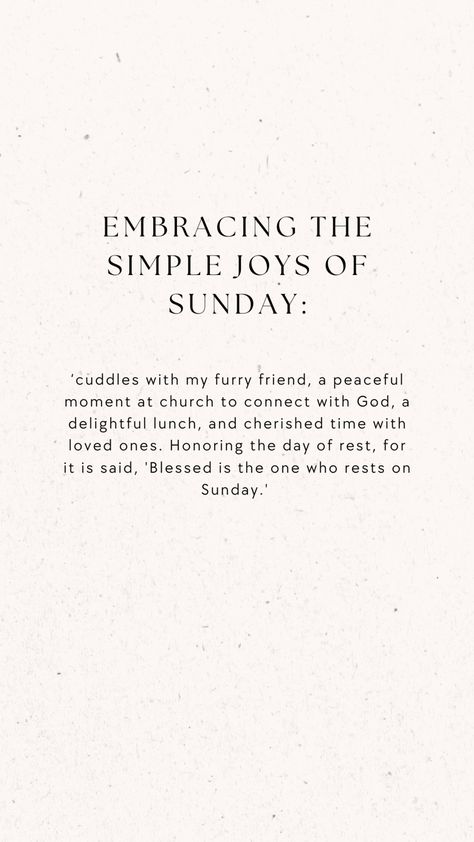 This says it all! I 🩷 Sundays Sunday Quotes Inspirational, Happy Sunday Quotes, Sunday Quotes, Daily Prayer, Typography Quotes, Meaningful Words, Scripture Quotes, Birthday Photoshoot, Verse Quotes