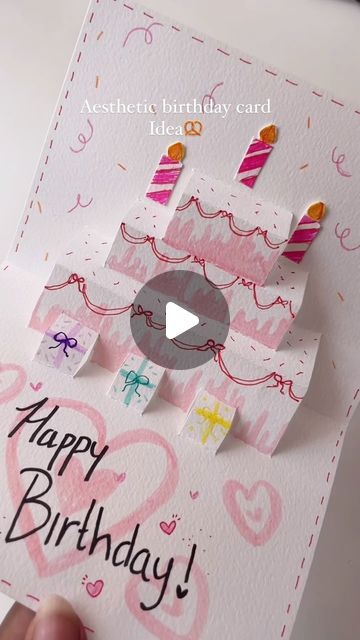 Diy Paper Crafts For Friends, Diy Birthday Greeting Cards, Art And Craft Greeting Cards Ideas, Birthday Card Decoration Ideas, Bday Card Ideas For Best Friend, Handmade Gift Ideas For Best Friend Diy, Birthday Card Designs Handmade, Cute Card Ideas For Best Friend, Paper Gifts For Friends