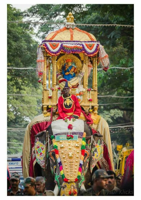 Chamundeshwari Mysore Dasara Ambari Elephant, Mysore Chamundeshwari Images, Arjuna Elephant, Mysore Dasara Images, Mysore Ambari, Chamundeshwari Devi Mysore, Mysore Dasara, Hindu Statues Goddesses, Navratri Puja