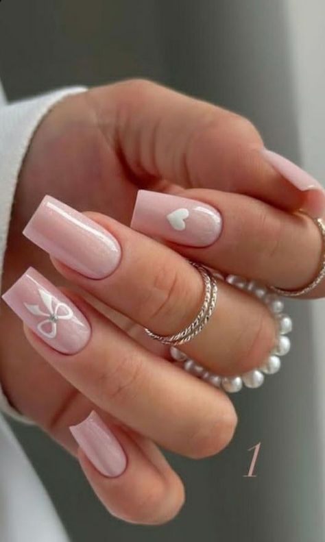 Nokti Za Krizmu, Baby Pink Nail Art, College Nails, Blush Pink Nails, Red Gel Nails, Baby Pink Nails, Spring Acrylic Nails, Mail Ideas, Gel Nails Diy