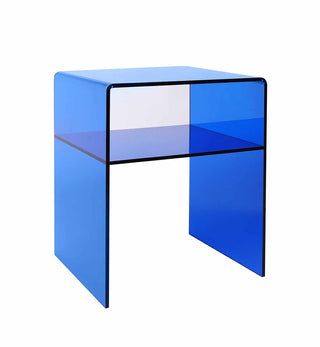 Hubba Bubba Bedside Table in Cobalt Acrylic Bedside Table, Hubba Bubba, Modern Vibe, Microfiber Cloth, Bedside Table, Cobalt, Side Table, Design