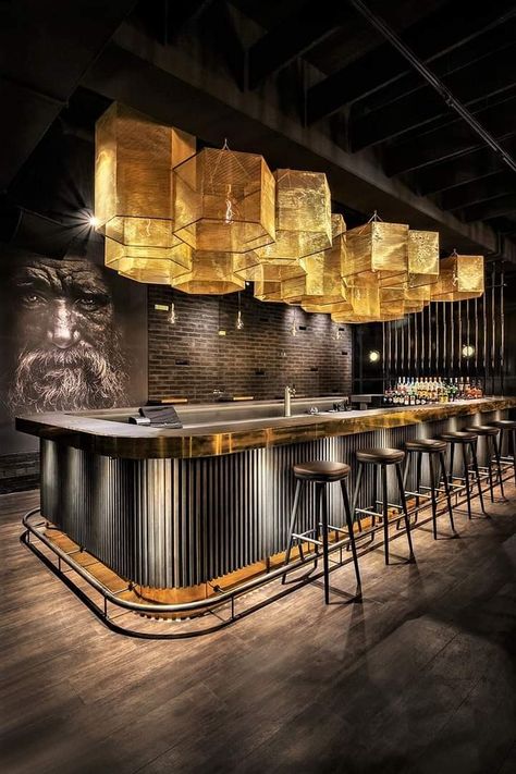 Luxury Bar Design, Kaffe Bar, Bar Lounge Design, Barra Bar, Bar Counter Design, Modern Restaurant Design, Bar In Casa, Nightclub Design, Bar Interior Design