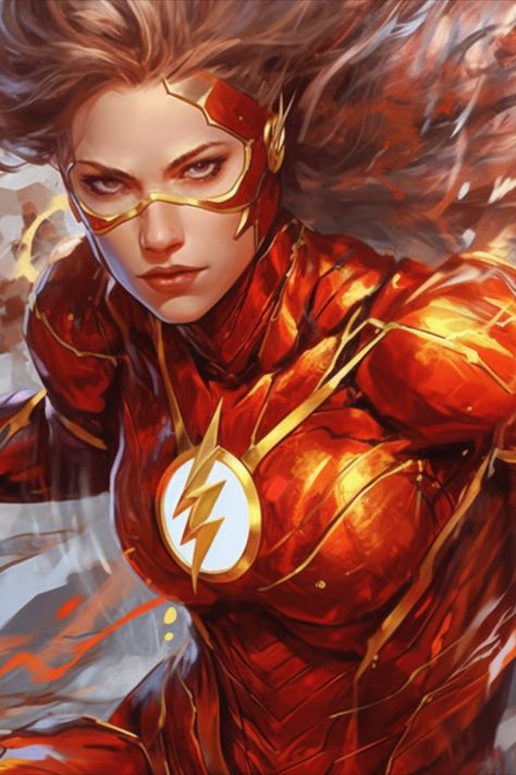 😍 Female Flash, Flash Girl, Dc Women, Female Hero, Arte Dc Comics, Book Cover Art, Reference Photos, Best Artist, Black Widow