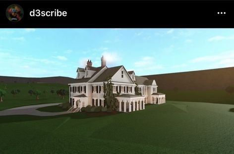 Lookiokas Bloxburg, Bloxburg Mansion Exterior, Roblox Houses, Bloxburg Homes, Bloxburg Mansion, Bloxburg Building, Blox Burg, Roblox House, Modern Family House