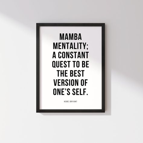 Mamba Mentality Quotes, Teen Guy Room, Kobe Bryant Mamba Mentality, Basketball Kobe Bryant, Basketball Kobe, Coach Presents, Kobe Bryant Quotes, High School Reading, Mamba Mentality