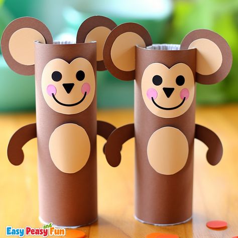 Quick Halloween Crafts, Fun Toilet, Best Toilet Paper, Cardboard Crafts Kids, Monkey Crafts, Roll Craft, Toilet Paper Crafts, Toilet Paper Rolls