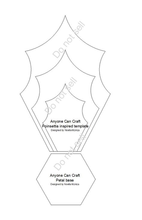 Flower Petal Template, Paper Flower Patterns, Large Paper Flowers, Felt Christmas Decorations, Paper Flower Template, Poinsettia Flower, Giant Flowers, Giant Paper Flowers, Paper Flower Tutorial