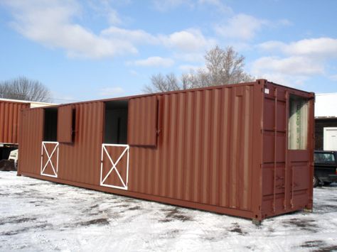 storage container horse barns - Google Search Small Storage Shed, Shipping Container Sheds, Horse Shed, Goat Shelter, Small Barns, Barn Stalls, Horse Shelter, Goat Barn, Horse Barn Plans