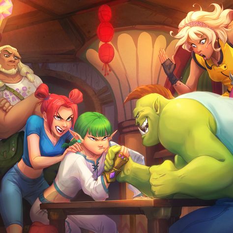 Arm Wrestling, Children's Illustration, Cartoon Games, Childrens Illustrations, The Project, Game Art, Force, Wrestling, Character Design