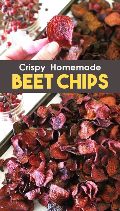 Homemade Beet Chips, How To Make Beet Chips, Beet Chips Dehydrator, Beet Chips Baked, Beet Crackers Recipe, Dehydrated Coconut, Beet Chips Recipe, Craft Monster, How To Make Beets