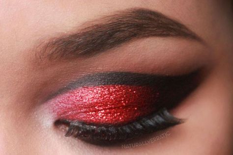 Makeup | Dramatic Valentines Day with Red Glitter Red Glitter, Valentines Day, Valentines, Makeup, Red, Make Up, Valentine's Day