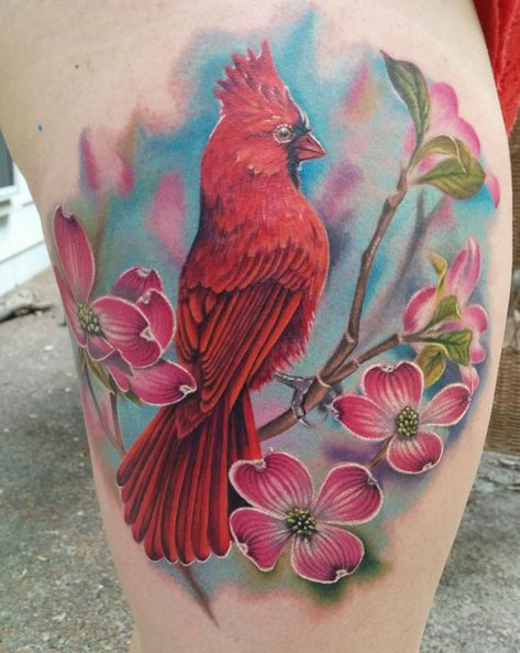 206 Of The Best Bird Tattoo Ideas Ever Red Cardinal Tattoos, Dogwood Flower Tattoos, Cardinal Tattoo, Flower Shoulder Tattoo, Tattoos 2024, Cardinal Tattoos, Infinity Symbol Tattoo, Bauch Tattoos, Butterfly Tattoos For Women