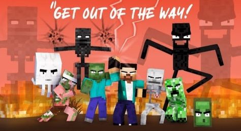 Monster School Minecraft, Minecraft School, Monster School, The Teacher, Art Videos, Minecraft, Love This, I Love, Collage