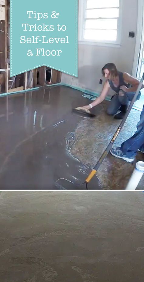 Concrete Floor Leveling, Self Leveling Floor, Floor Leveling, Cement Flooring, Leveling Floor, Rigid Foam Insulation, Concrete Patio Makeover, Concrete Diy Projects, Cement Floor