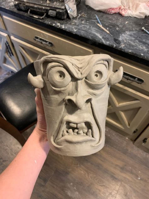 Ceramic Coil Projects, Coil Mug, Monster Mugs, Future Grandma, Monster Clay, Ceramic Monsters, Clay Monsters, Star Monsters, Clay Arts