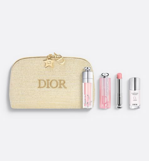 Limited-Edition Makeup and Skincare Set with Pouch | DIOR Dior Gift Set, Dior Holiday, Lip Maximizer, Dior Addict Lip Maximizer, Dior Skincare, Dior Capture Totale, Elegant Pouch, Dior Cosmetics, Dior Addict Lip Glow