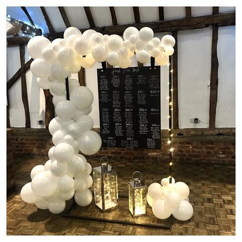 Gorgeous Table Plan Set Up For Last Nights Four Counties Wedding Awards...... . Beautifully sign written by @thewhiteemporium . . Many… Sign Writing, Table Plan, Wedding Balloons, County Wedding, Table Plans, Last Night, Written By, Balloons, Blossom