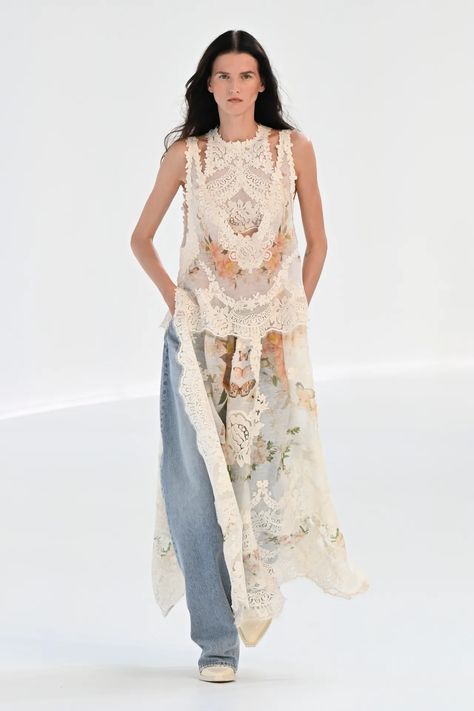 Zimmermann RTW Spring 2024 [PHOTOS] Zimmerman Dress, Paris Fashion Week Runway, Moda Paris, Spring Summer 2024, Silk Maxi Dress, Lace Fashion, Spring 2024, Mode Inspiration, Large Fashion