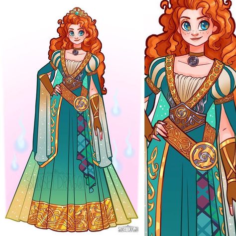 Merida redesign! Please feel free to cosplay 💖 #brave #merida #disney Pixar Brave, Funny Disney Characters, Kim Possible Cosplay, Merida Disney, Brave Princess, Princess Merida, Funny Ideas, Disney Brave, Disney Princess Fan Art