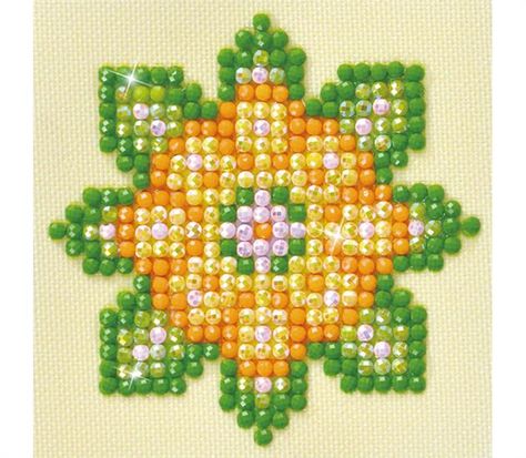 Diamond Dotz, Mandalas Painting, Art Origami, Fabric Kit, Mandalas Design, Art Kits, New Crafts, Flower Mandala, Art Kit