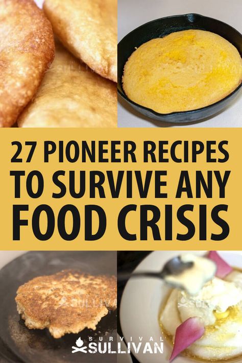 Pioneer Foods, Pioneer Recipes, Emergency Preparedness Food, Emergency Preparation, Emergency Food, Frugal Meals, Survival Food, Cheap Meals, Vintage Recipes