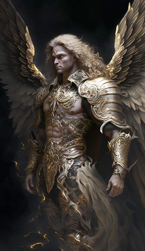 Warrior angel created with AI by Amanda Church