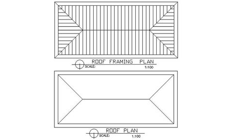 Roof Framing plan and roof plan section details of the house AutoCAD DWG drawing file is provided. Download the Free AutoCAD 2D DWG file. - Cadbull Flat Roof Plan Architecture Drawing, Roof Plan Top View, Roof Plan Architecture Drawing, Roof Framing Plan, Roof Section, Grass Roof, Roof Hatch, Landscape Design Drawings, Wooden Canopy