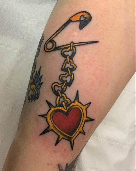 Long Filler Tattoo Traditional, Happy Traditional Tattoo, American Traditional Rosary Tattoo, Pink Floyd Traditional Tattoo, Deep Love Tattoo, Timeless Tattoo Design, American Traditional Surrealism, Old Americana Tattoo, Sternum American Traditional Tattoo