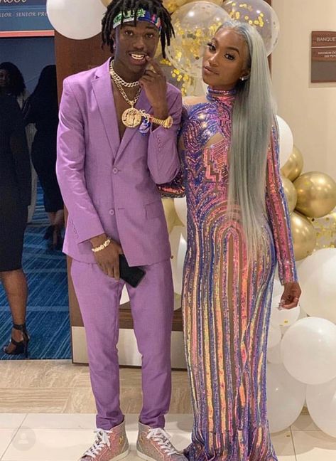 Purple Prom Suit, Guys Prom Outfit, Prom Goals, Da Brat, Prom Tuxedo, Prom Couples, Purple Prom, Prom Girl Dresses, The Prom