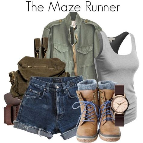 Survivor Aesthetic, Zombie Apocalypse Outfit, Runners Outfit, Movie Inspired Outfits, The Maze Runner, Fandom Fashion, Runner Girl, Fandom Outfits, Nili Lotan