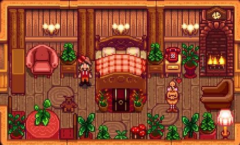 Minecraft Farmhouse Interior, Stardew Bathroom, Stardew Valley Farmhouse Interior, Stardew Decoration, Stardew Valley Home Interior, Stardew Interior, Stardew Valley House Interior, Stardew House, Stardew Farm