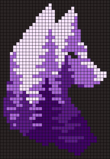 Alpha pattern #100477 variation #184716 | BraceletBook Pixel Art Ideas Creative, Wolf Forest, Modele Pixel Art, Forest Silhouette, Easy Pixel Art, Pixel Art Templates, Cool Pixel Art, Pixel Crochet, Pixel Art Grid