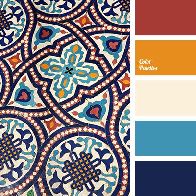 Red, orange, cream, blue and dark blue all work together to create a contrasting color palette. It can be used for decoration or to create the elements of. Flat Bedroom, Design Seed, Textil Design, Living Room Bathroom, Arabian Nights, Blue Bedroom, Colour Board, Orange Cream, Kitchen Living Room